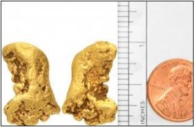 10.8 dwt REAL gold nugget for sale