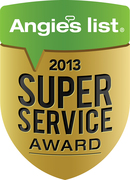 The Angie's List 2013 Super Service Award.