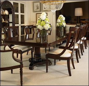 Double Pedestal Dining Table<br />
Wellington Court Collection<br />
by Century Furniture<br />
