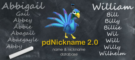 Peacock Data's new pdNickname 2.0 product has 3.9 million name variation records including powerful fuzzy logic technology.
