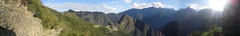 Machu Picchu seen from the sun gate