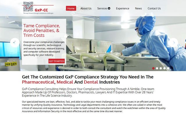 GxP-CC provides customized compliance strategies for the pharmaceutical, medical and dental industries.