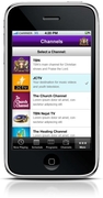The mobile application allows network viewers to access live broadcasts directly from their iPhone