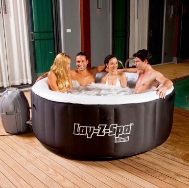 The new Lay Z Spa Miami Inflatable Hot Tub