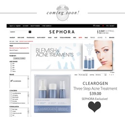 CLEAROGEN Hormonal Acne Treatment Enters Retail With Sephora
