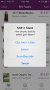 Three Ways to Add Products to Faves Lists 
