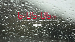 Online Alarm Clock with a Virtual Rain Background