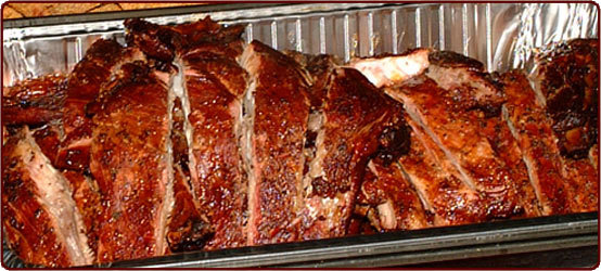 Tasty Bar-B-Que Ribs from Bubbalou's are sure to tickle taste buds.