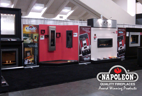 Napoleon Fireplace booth at PCBC Show