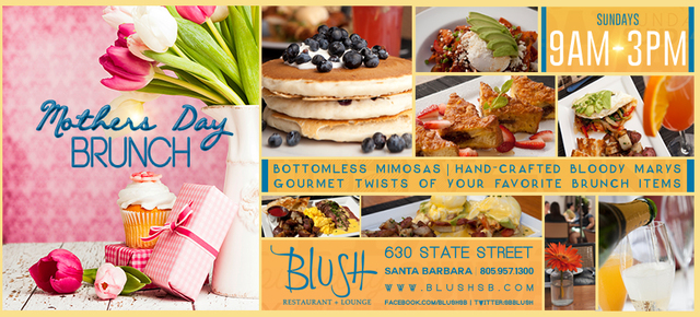 Best Mother's Day brunch at Santa Barbara Restaurant and Lounge "Blush"