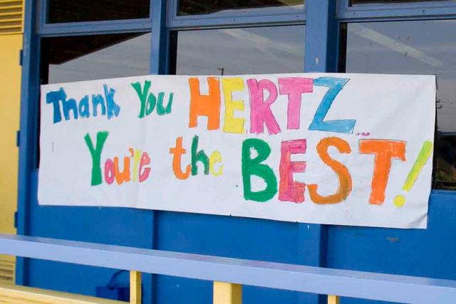 Students Thank Hertz Furniture for Classroom Donation