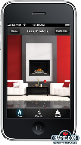 New Napoleon® Fireplace Design Studio iPhone App