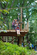 Zip lines are just part of the fun at The Adventure Park.