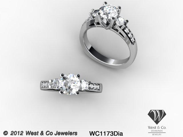 A Dave West Nytch custom designed engagement ring. 