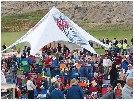 Coors Light StarShade Canopy, starting at $1700