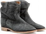 CRISI CONCEALED WEDGE SUEDE ANKLE BOOTS