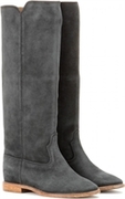 CLEAVE CONCEALED WEDGE SUEDE BOOTS
