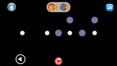 Users bounce and connect the colored dots while avoiding challenging obstacles. 