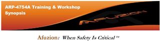 New ARP-4754A Training Workshop Offered by Afuzion Inc