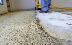 Removing 8mm Carpet Glue with WerkMaster Propane TITAN XT at ARDEX Training Facility