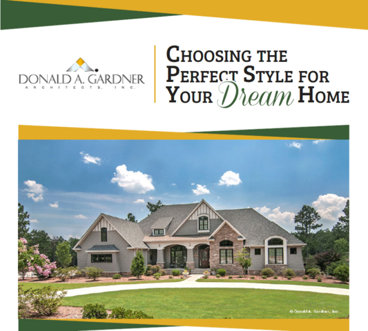 Donald Gardner hopes to guide your search for the perfect home plan with their informative white paper on architectural styles.