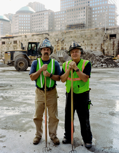 Ralph and Paul Geidel at Ground Zero