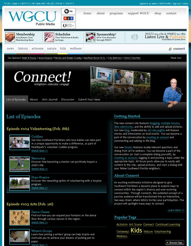 WGCU Connect Website