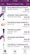 Beauty Products List