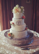 Monogrammed Wedding Cake