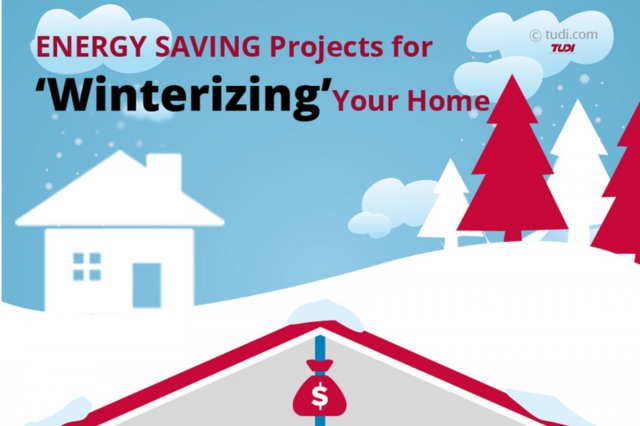 Cut you energy costs this winter with Tudi's energy saving tips and DIY projects. 