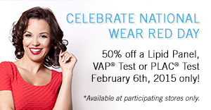 ANY LAB TEST NOW® Celebrates American Heart Health Month and National Wear Red Day
