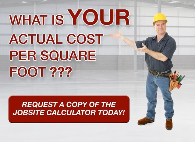 WerkMaster Jobsite Calculator - How to Estimate the Actual Cost per Square Foot of Prepping, Coating or Polishing a Concrete Floor