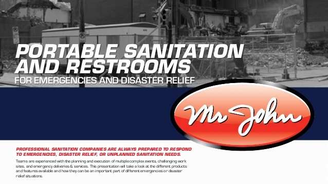 Make sure your sanitation needs are covered in case of any emergency or disaster with help from the portable sanitation experts at Mr. John. 