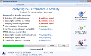 PC Users Plagued with the Fake Security Application 'Windows Vista Restore'