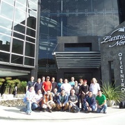 The Prosoft Nearshore software development team standing in front of the company's headquarters in San Jose, Costa Rica.