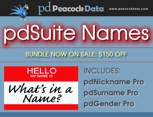 Peacock Data adds new names bundle to software lineup