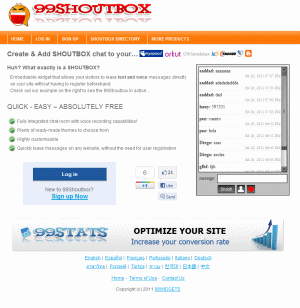 99Widgets announces 99Shoutbox – An instant Embeddable Shoutbox Widget for website owners.
