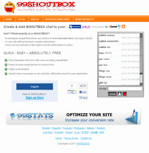 99Shoutbox Example