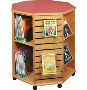 mobile octagonal library book display
