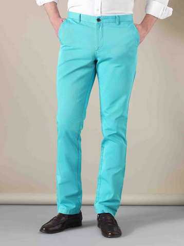 One of the brightly colored Tom Cridland trousers