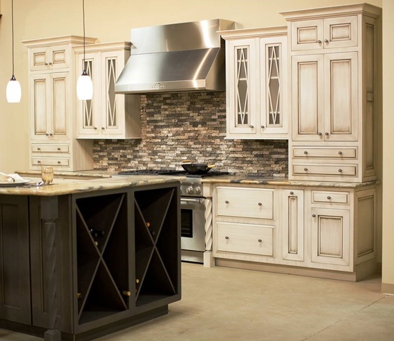 Create a beautiful kitchen backsplash with recycled granite using Savvy Home Supply's Zenstone™ tile.