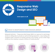 Responsive web design and it's impact on SEO infographic by Opace