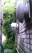 Another view of restaurant exhaust fans.