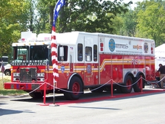 Former FDNY Rescue on display earlier this summer. 
