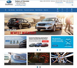 Subaru of Glendale is Proud to Announce the Launch of Their New Look Website and Genuine Subaru Parts Online Store 