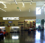 Another view of Husqvarna showroom before sound abatement.