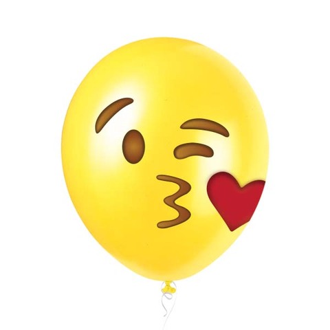 New kissy face Emoji Balloon