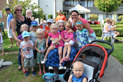 Families gathered for the fun at Menno Place National Grandparents Day celebration