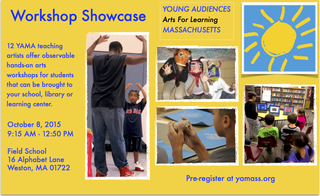 Young Audiences of Mass. Presents Free Workshop Showcase Oct. 8
