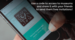 Use a code to access to museums and share it with your friends to send them free invitations!